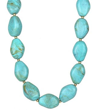 COLOR MARBLE STONE NECKLACE