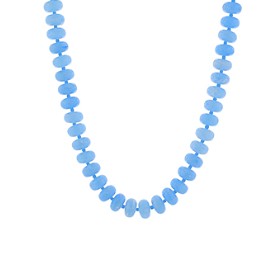 MARBLE BEADED NECKLACE - LIGHT/BLUE