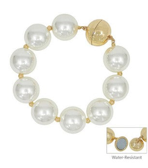 20 mm PEARL BRACELET - CREAM