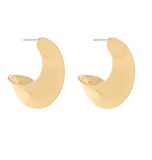 ANGLED & GRADUATED HOOPS - GOLD