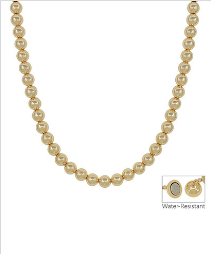8mm CCB NECKLACE - GOLD