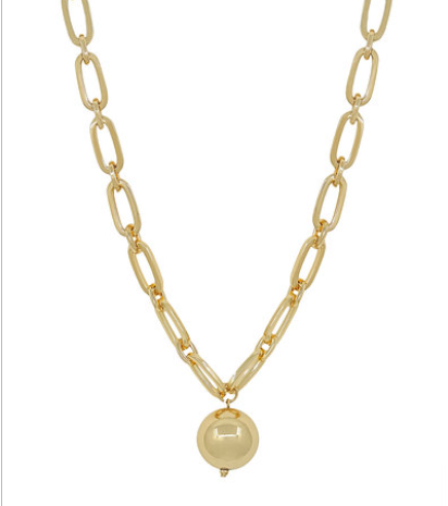 20mm CCB & CHUNKY CHAIN NECKLACE - GOLD