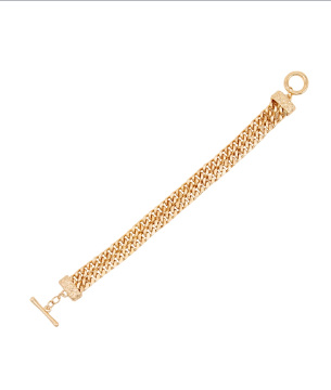 LAYERED WATCHBAND STYLE  BRACELET - GOLD