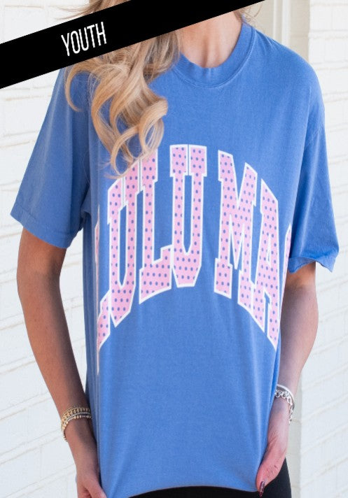 Flo Blue Youth Tee Medium