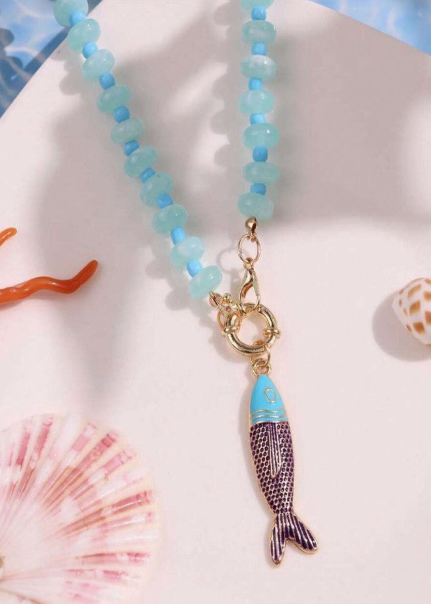 Tropical Fish Pendant Necklace