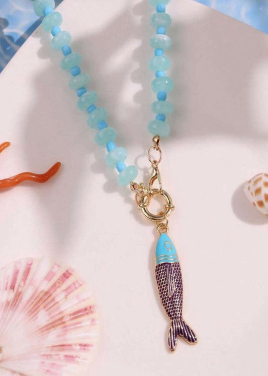 Tropical Fish Pendant Necklace
