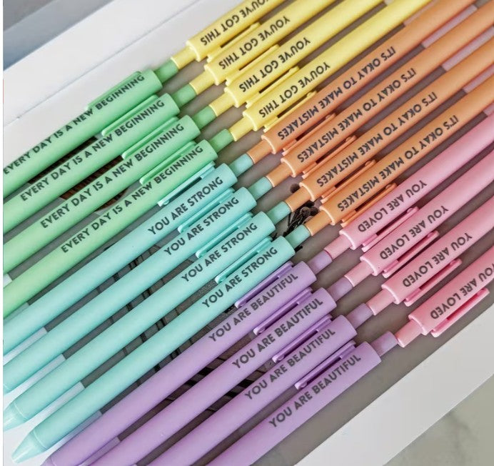 MOTAVTIONAL PENS - PASTEL