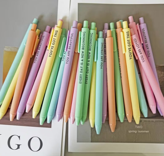 MOTAVTIONAL PENS - PASTEL