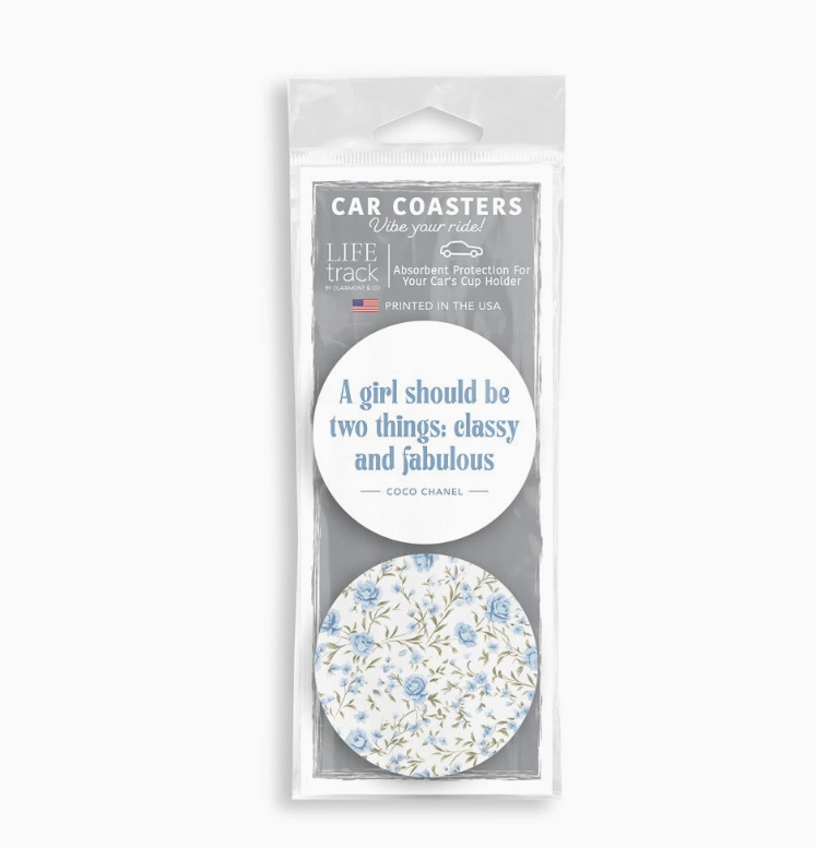 Chinoiserie Chic Classy & Fabulous & Pattern CAR COASTER