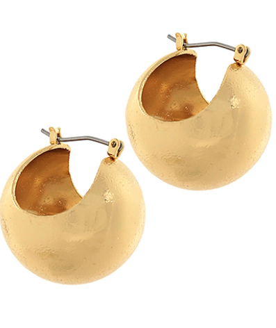 BALL SHAPE HOOPS - GOLD