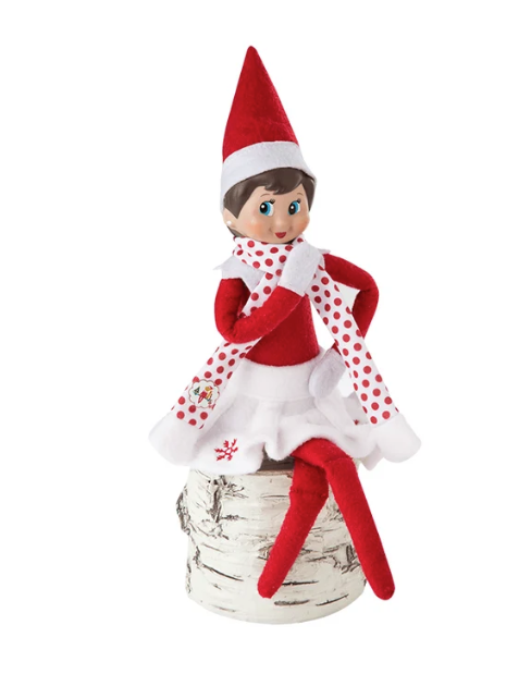 Snowflake Skirt and Scarf for the Scout Elf® | Claus Couture Collection