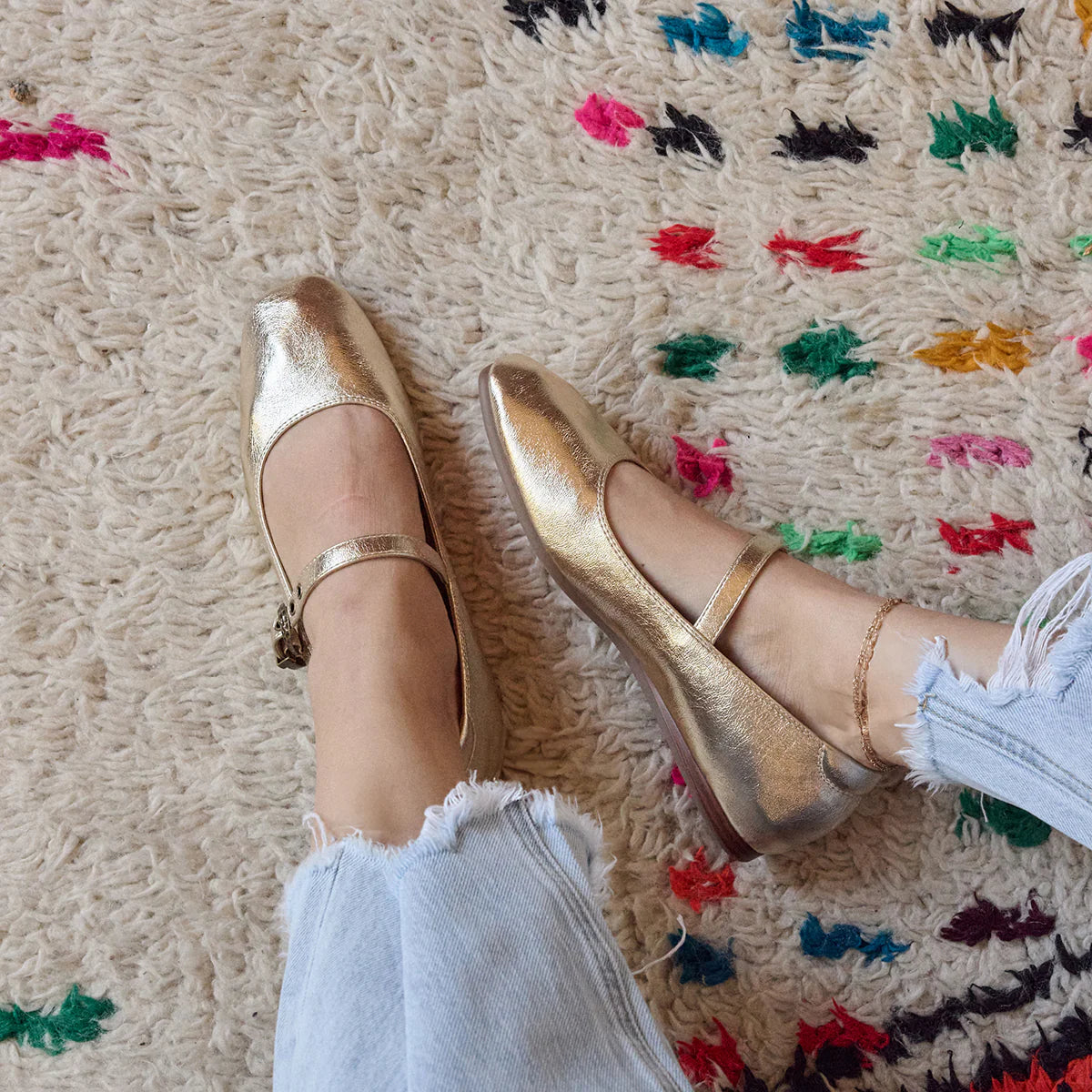COLLIN SHOES - GOLD