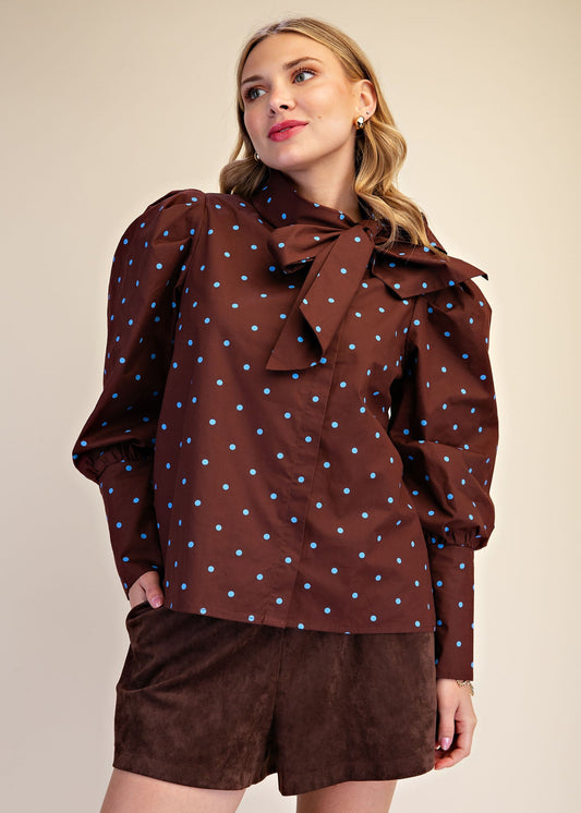 SAVANNAH TOP - BROWN