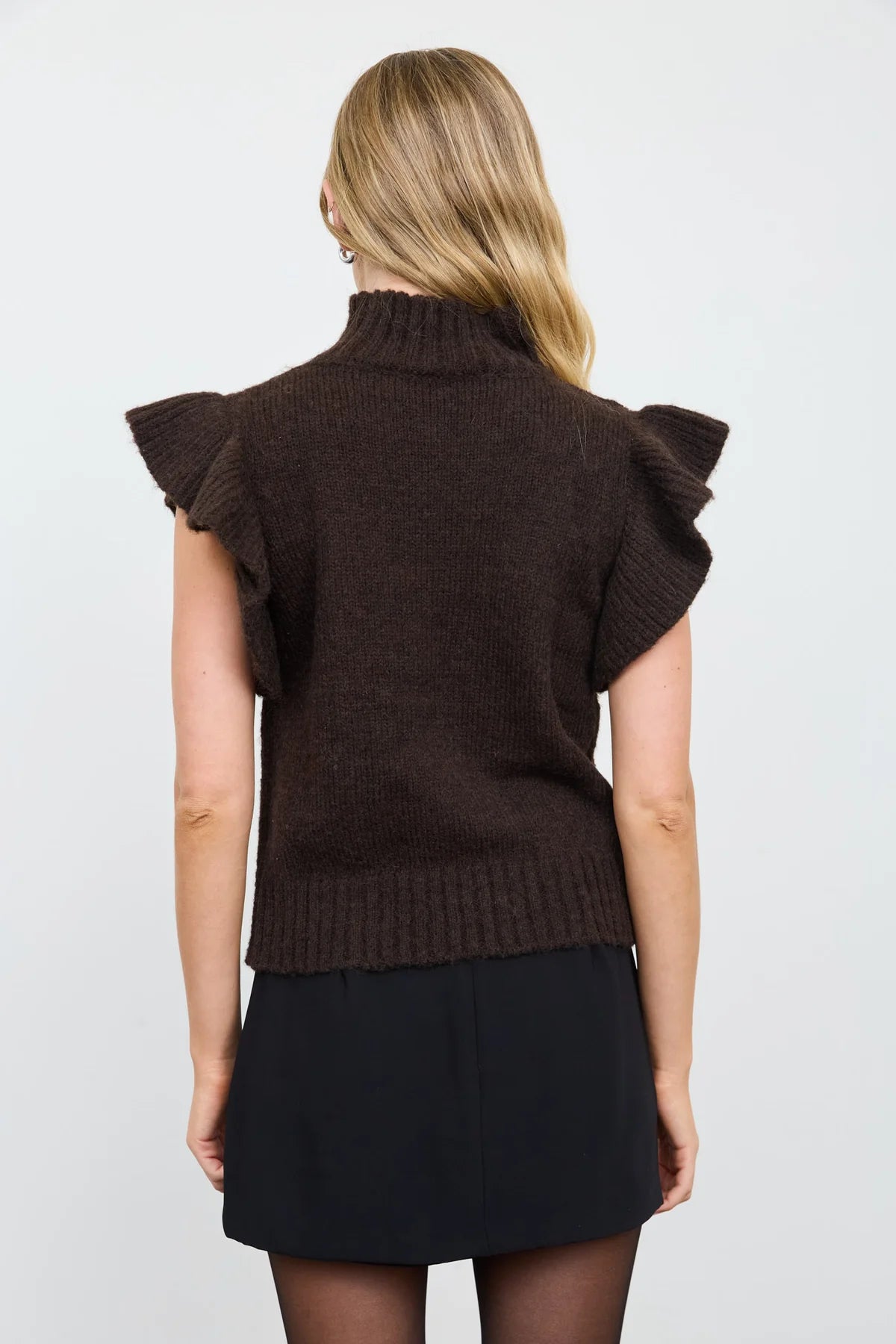 MARLA TOP - DARK BROWN