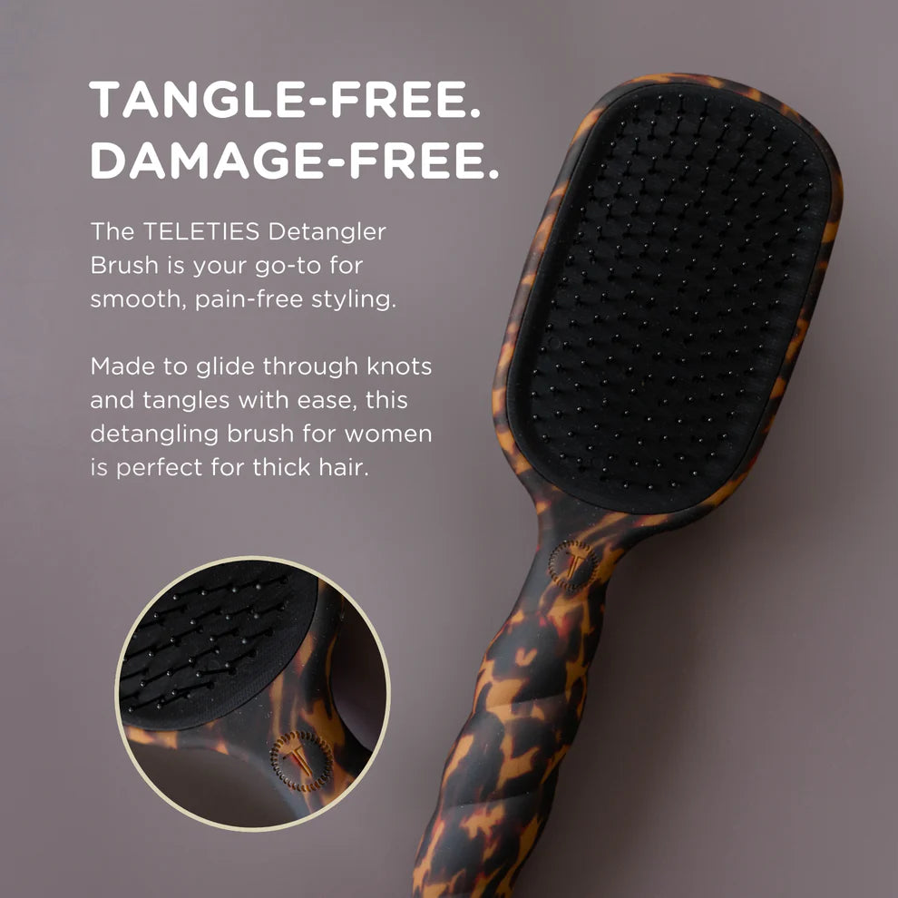 DETANGLER HAIR BRUSH - THICK HAIR TORTOISE