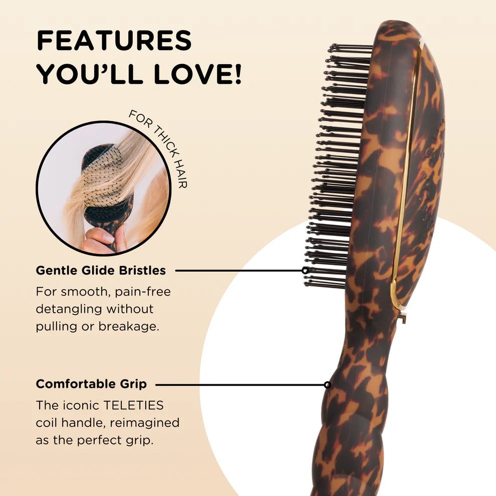 DETANGLER HAIR BRUSH - THICK HAIR TORTOISE