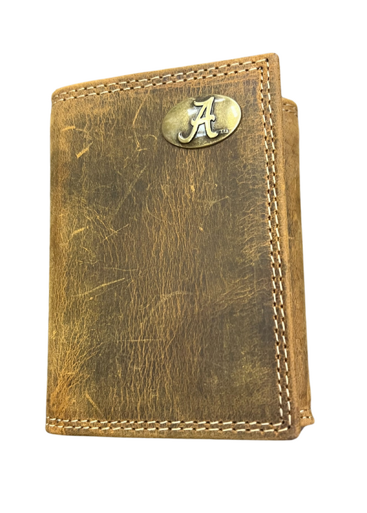 VINTAGE TAN TRIFOLD UNIVERISTY OF ALABAMA