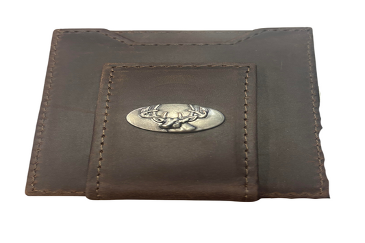 CRAZY HORSE FRONT POCKET WALLET-BUCK