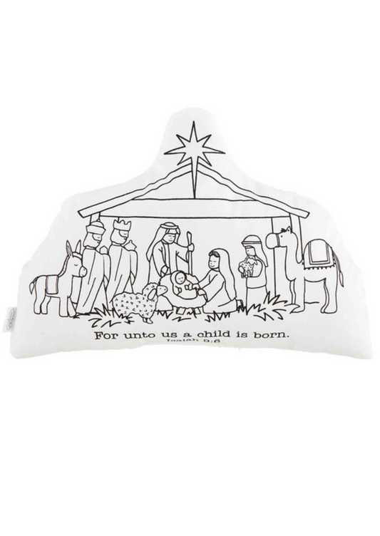 NATIVITY DOODLE PILLOW
