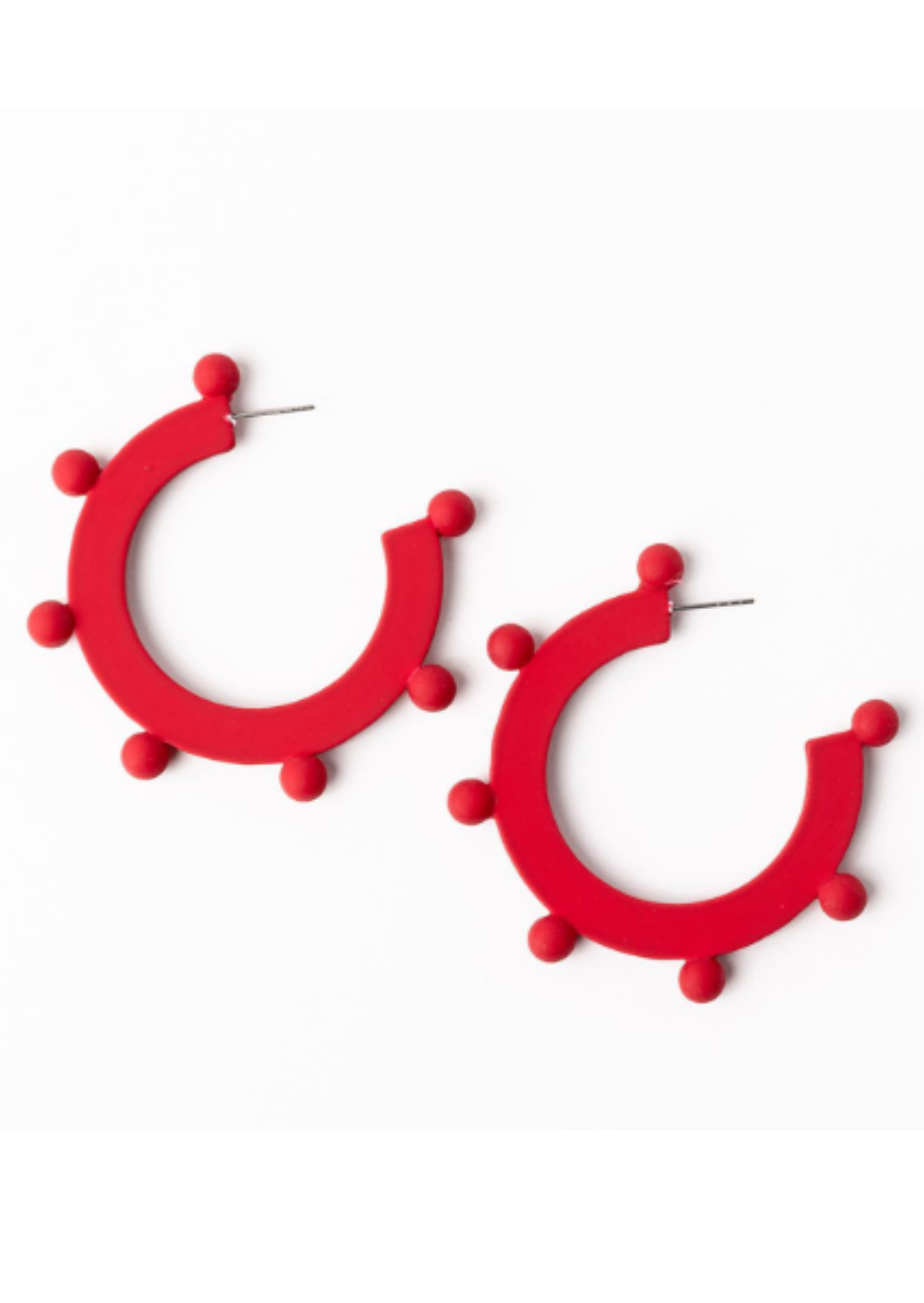 ASTRID EARRINGS-RED/BLACK