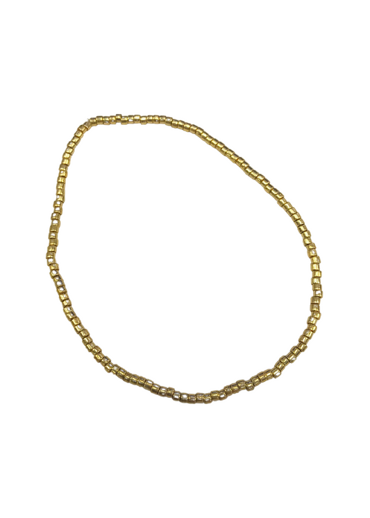 MIYUKI DELICA SEED BEED BRACELET-GOLD