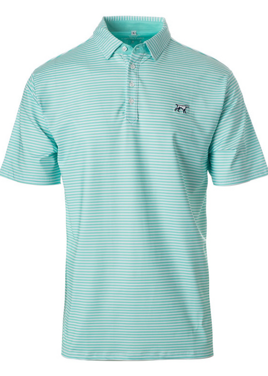 THE MARSHALL PERFORMANCE POLO MINT/WHITE