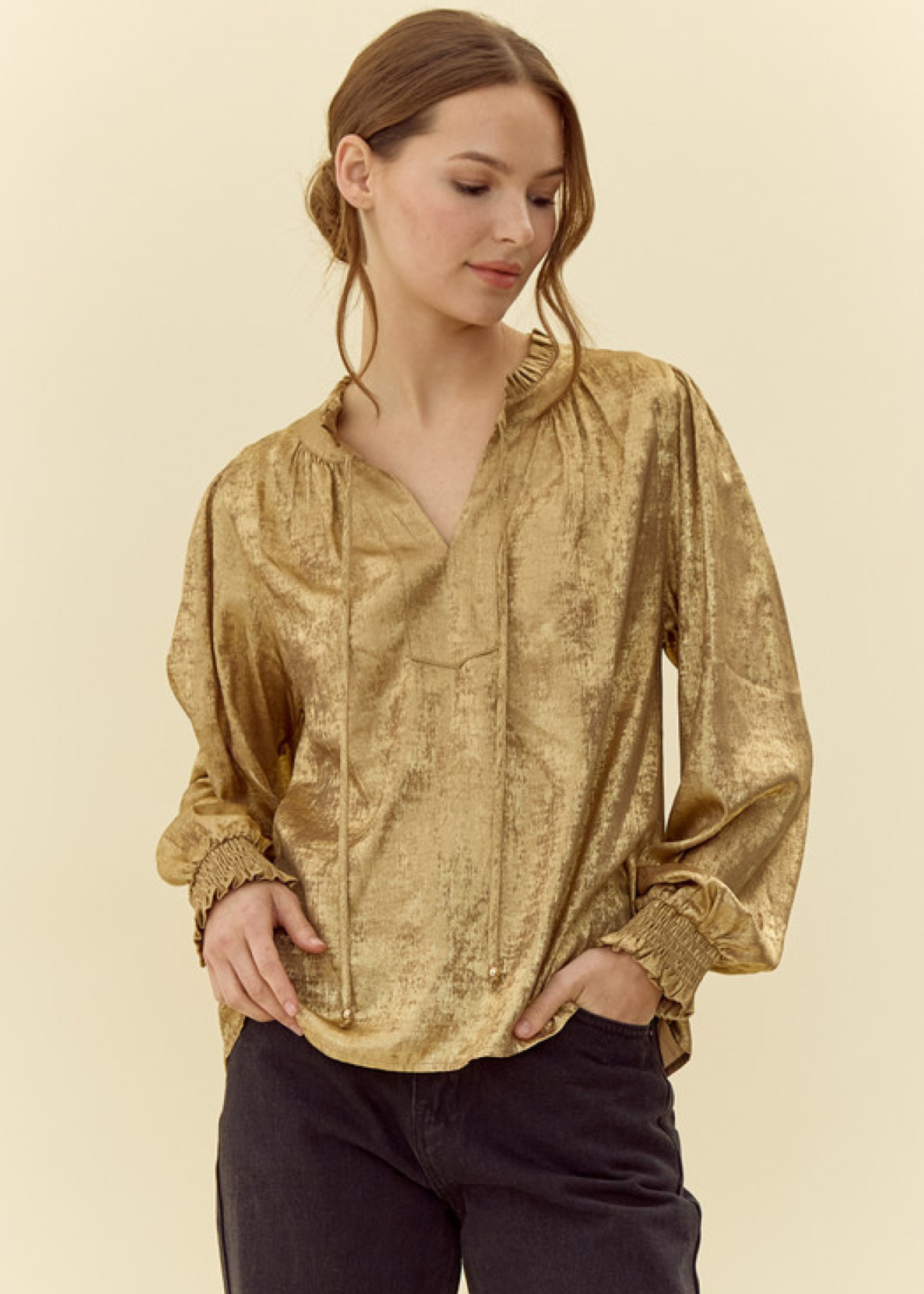 VERUCA TOP : GOLD