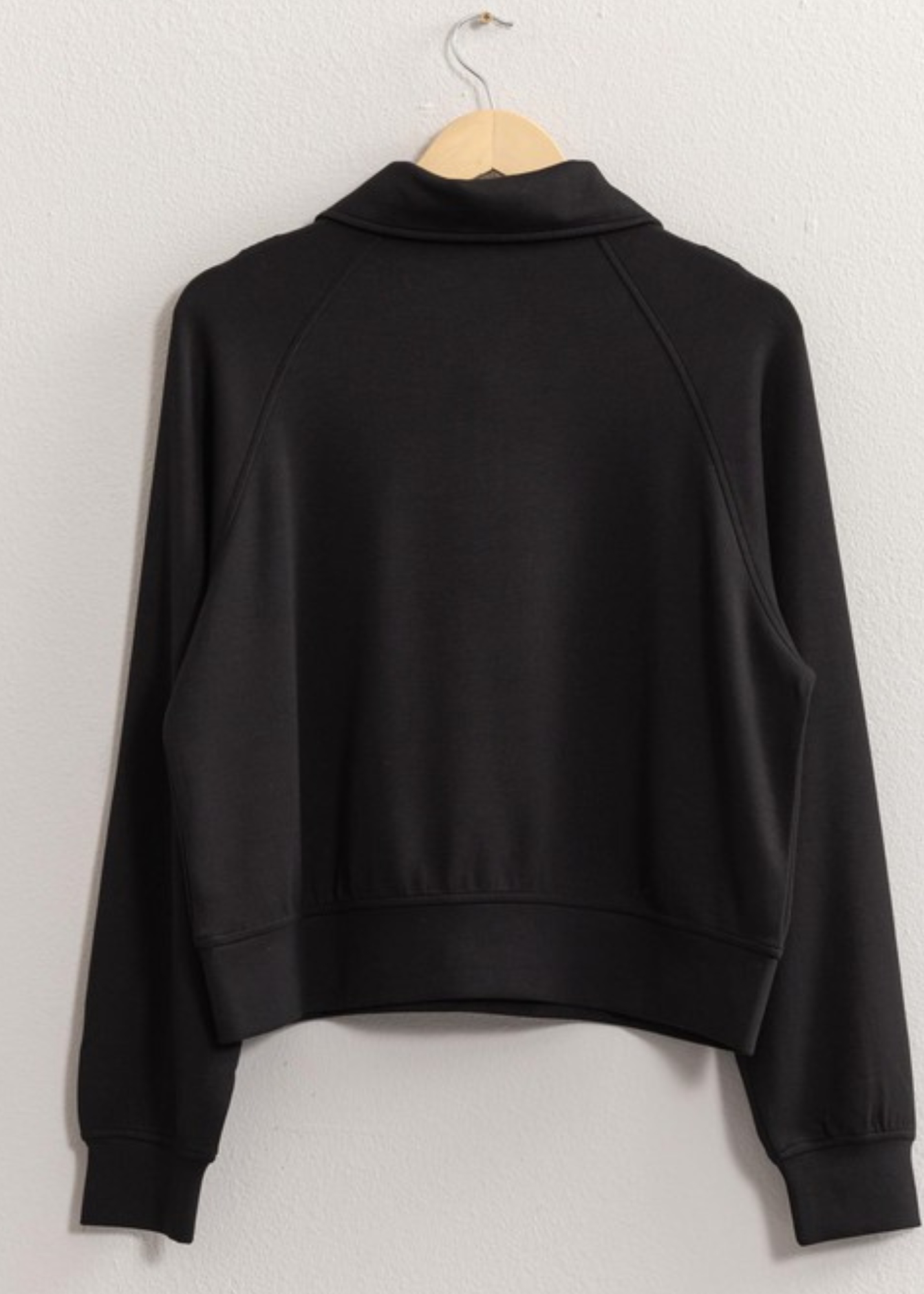 ZIP-UP LILLY SWEATSHIRT- BLACK