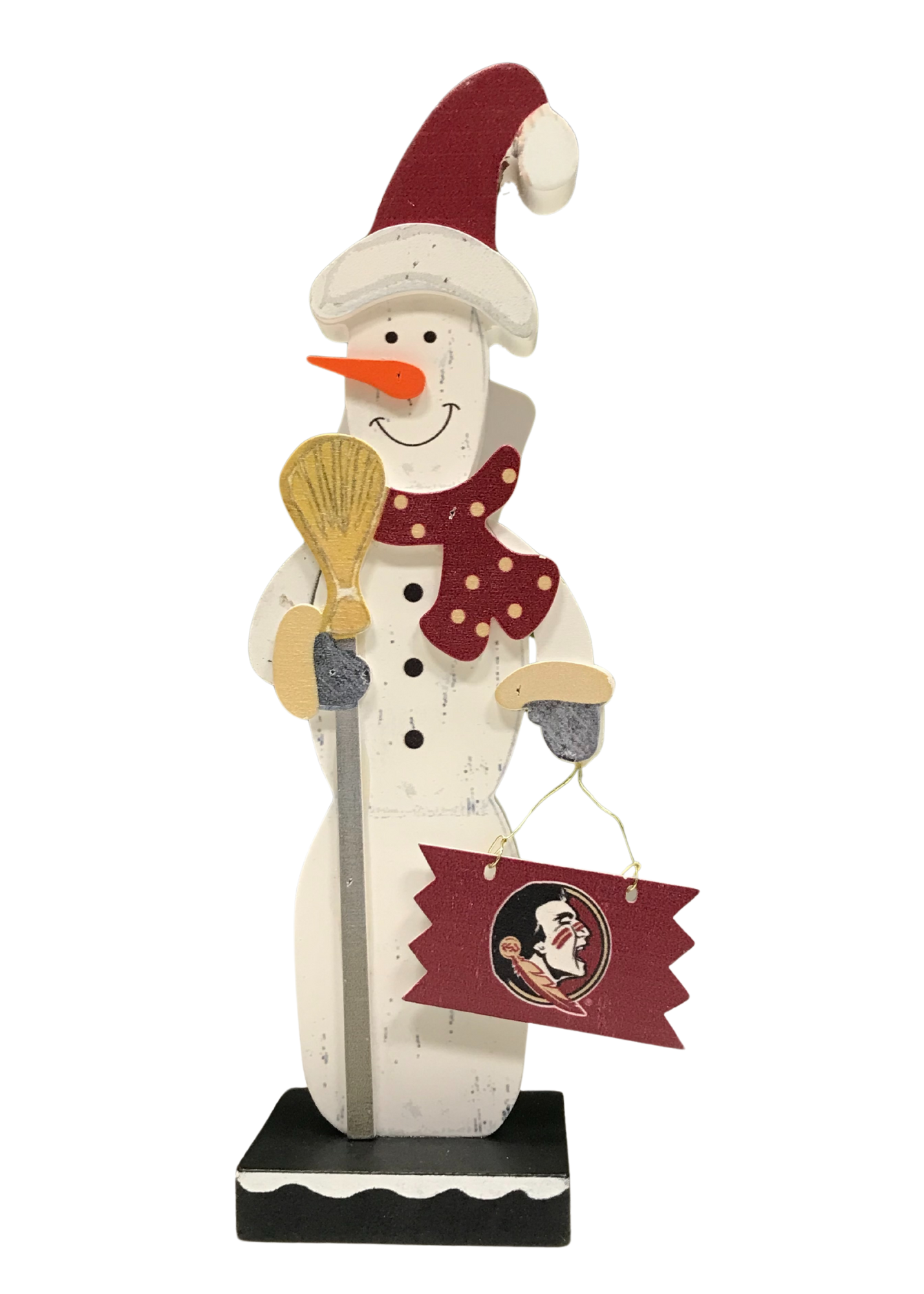 FLORIDA STATE CHUNKY ORNAMENT: SANTA HAT