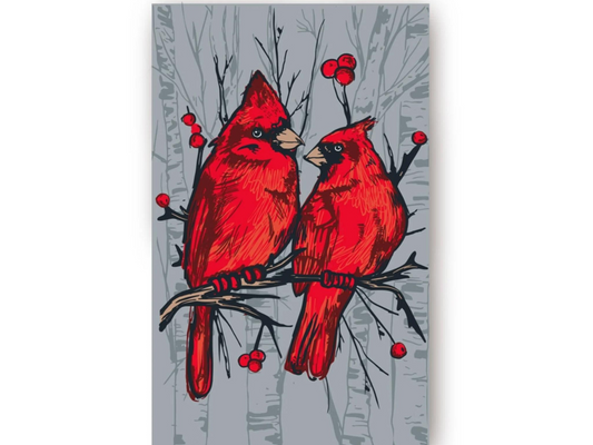 60X80 SUPER SOFT BLANKET-CARDINAL BIRDS