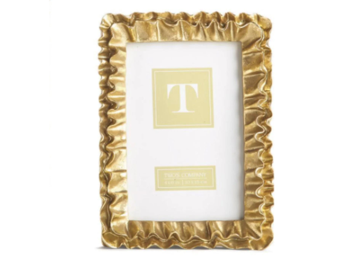 GOLD RUFFLES FRAME-4X6