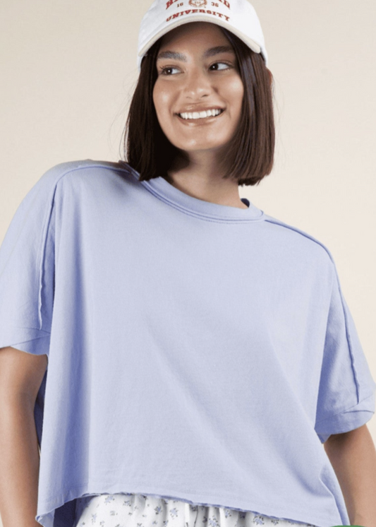 MOLLIE TOP: SKY BLUE