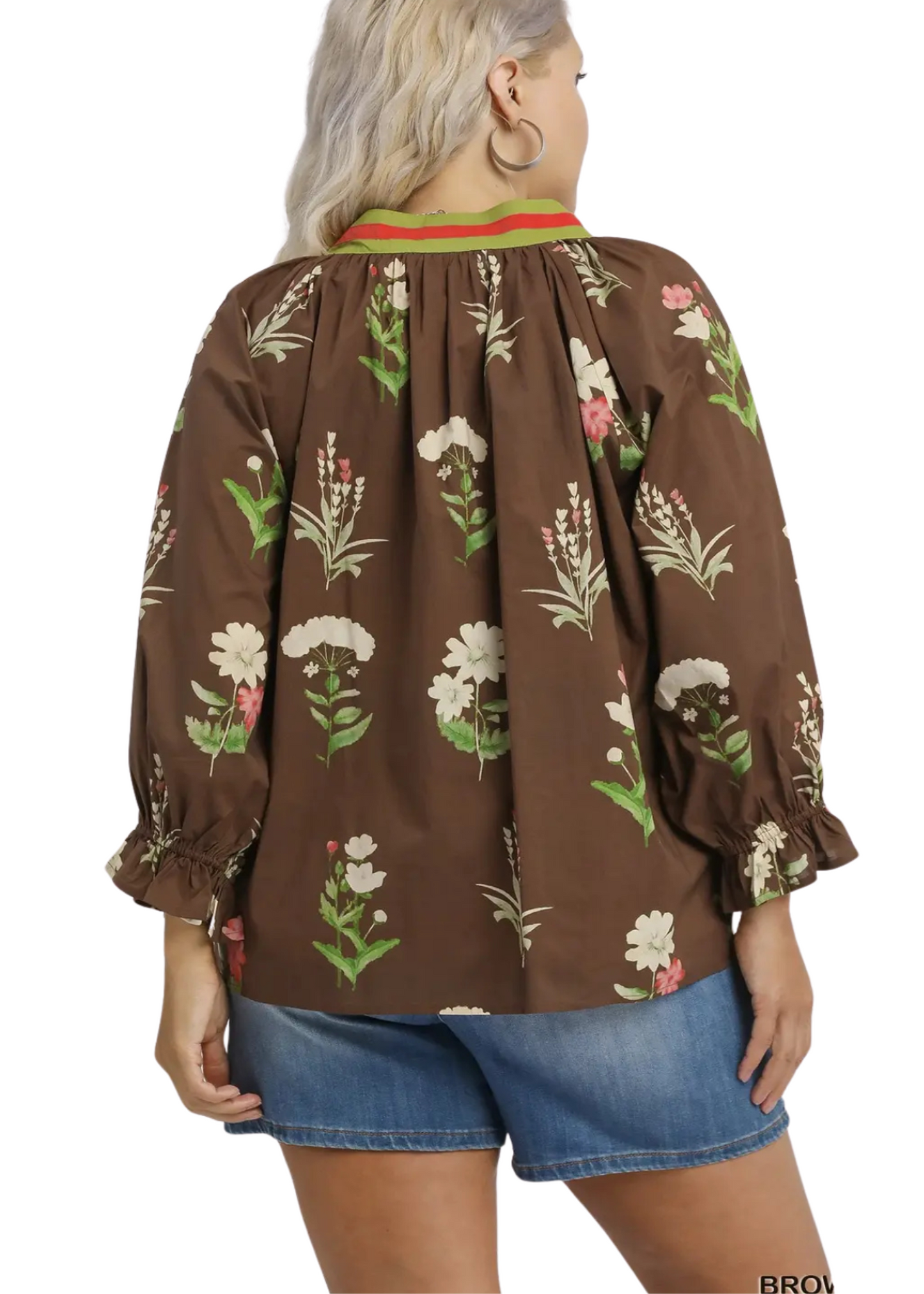 EMMA TOP PLUS- BROWN MIX