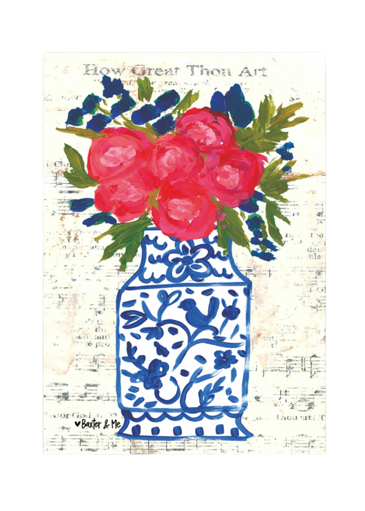 Blue Willow Spring Garden Flag