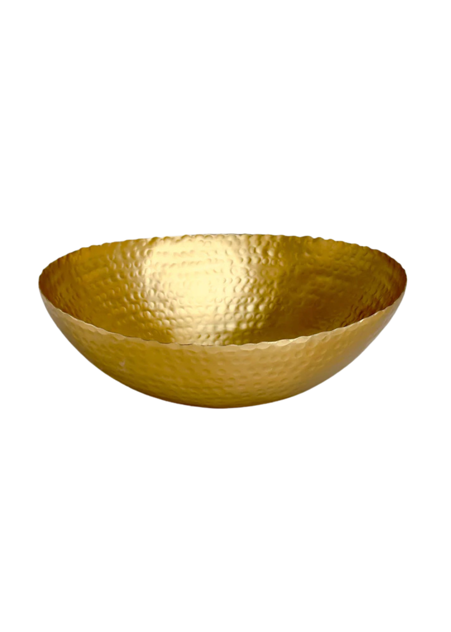 Gold Hammered Oval Bowl