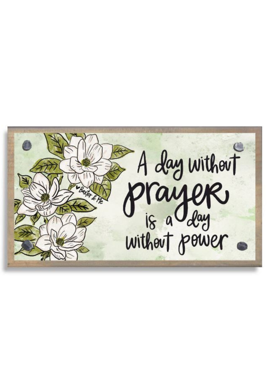 Power In Prayer Driftwood Happy Block