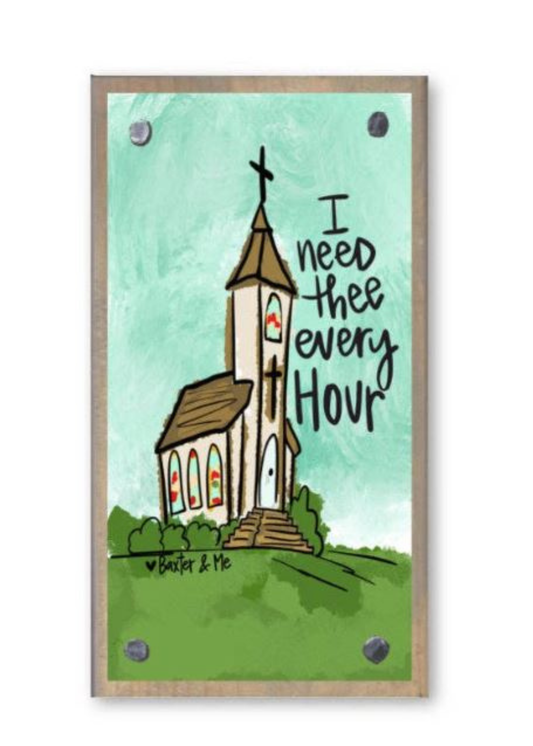 I Need Thee Every Hour Church Driftwood Happy Block