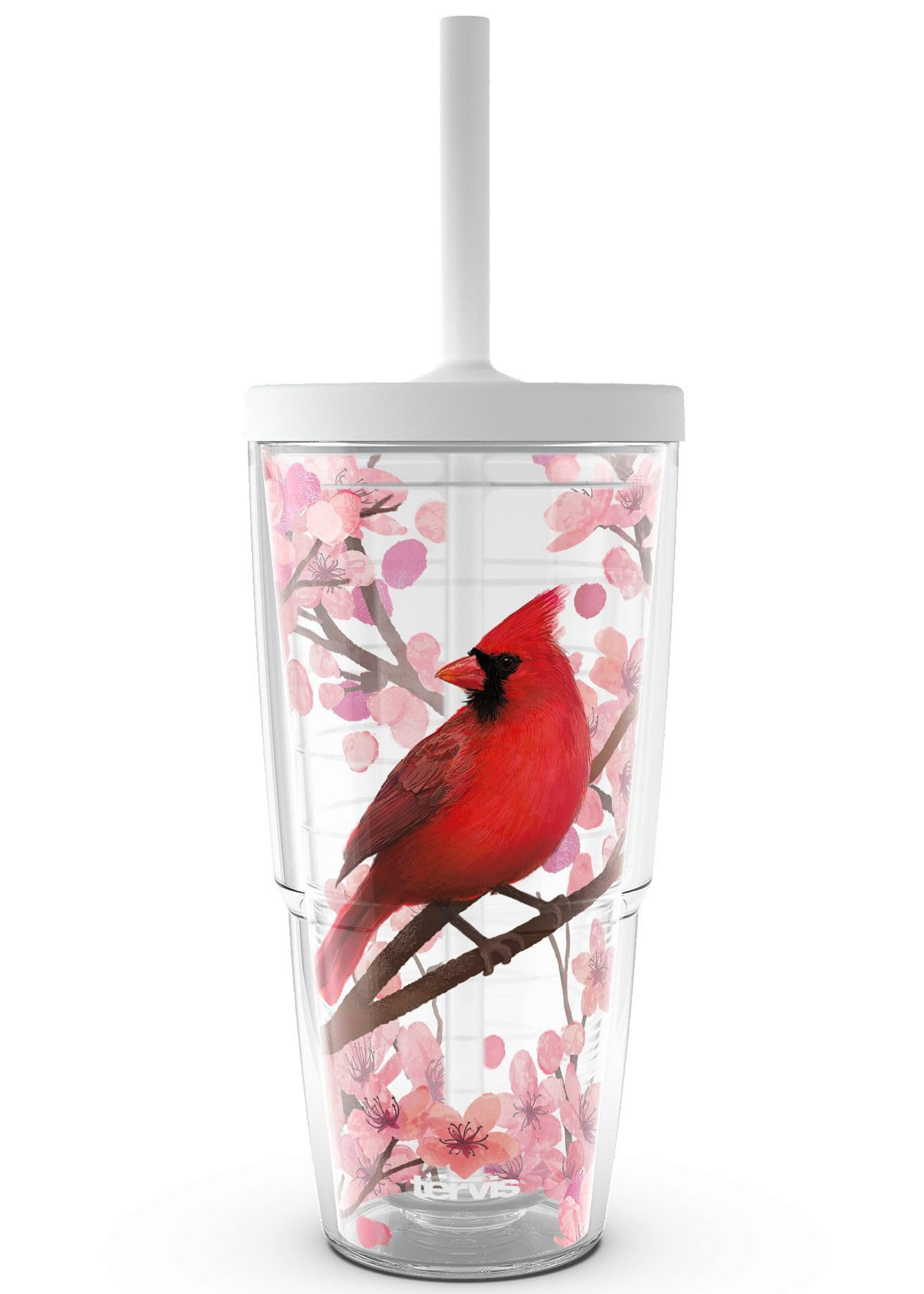SAKURA CARDINAL - 24 OZ W/ STRAW