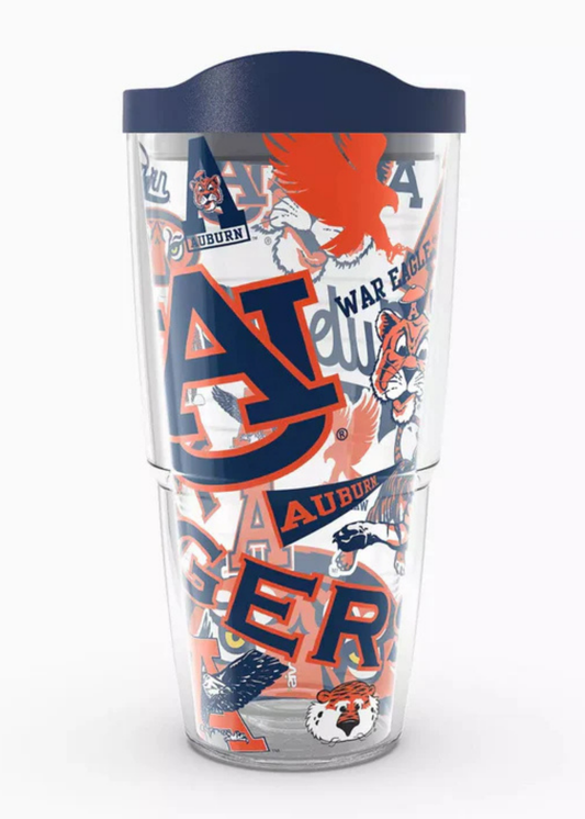 AUBURN UNV ALL OVER-24 OZ