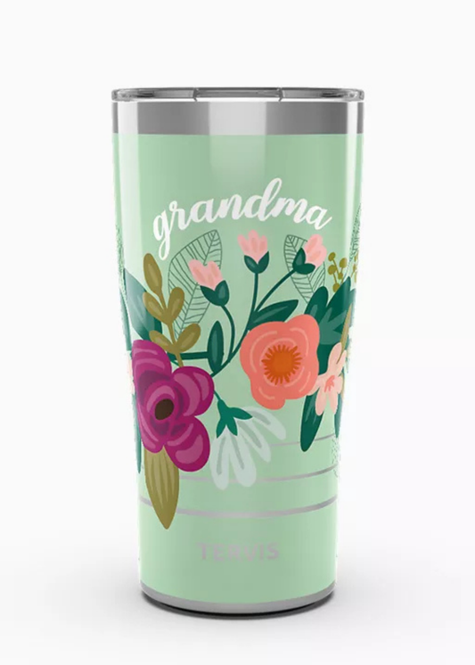 Mint Floral Grandma: 20 OZ