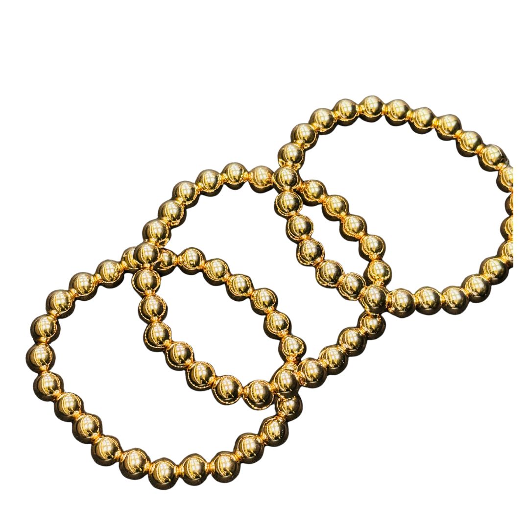 GOLD BEADED BRACELET