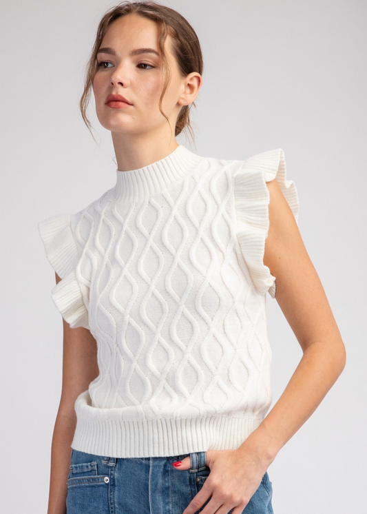 BROOKE SWEATER : IVORY