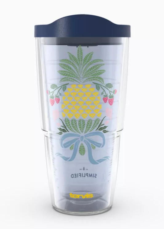 SIMPLIFIED PINEAPPLE GARDEN TUMBLER -24 OZ