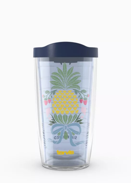 SIMPLIFIED PINEAPPLE GARDEN TUMBLER -16 OZ