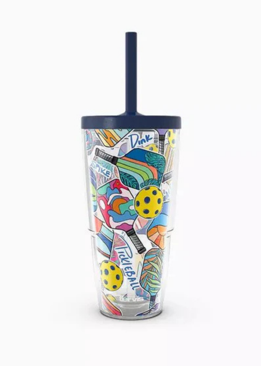 PICKLEBALL SPIKE DINK ACE STRAW LID-24 OZ