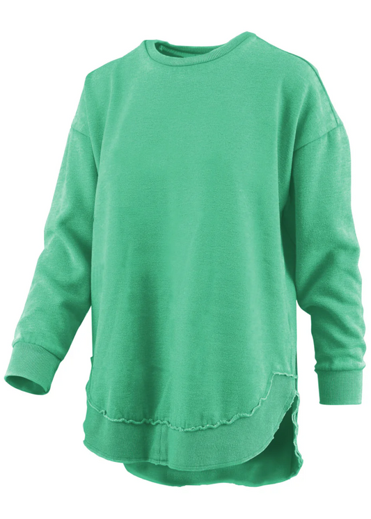 PONCHO FLEECE-KELLY GREEN