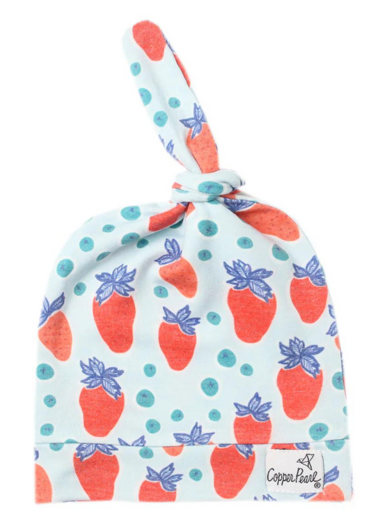 TOP KNOT HAT-LIBERTY : 0-4 MONTHS DIS