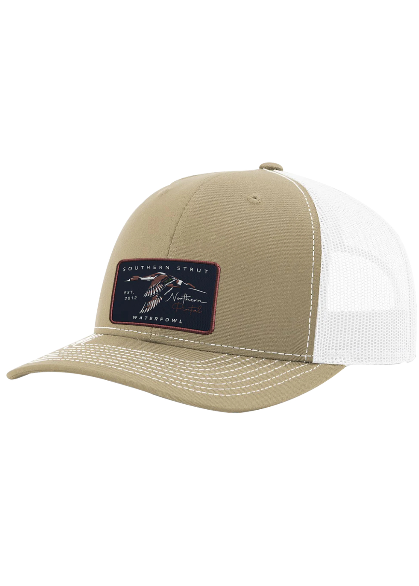 NORTHERN PINTAIL PATCH HAT-KHAKI/WHITE