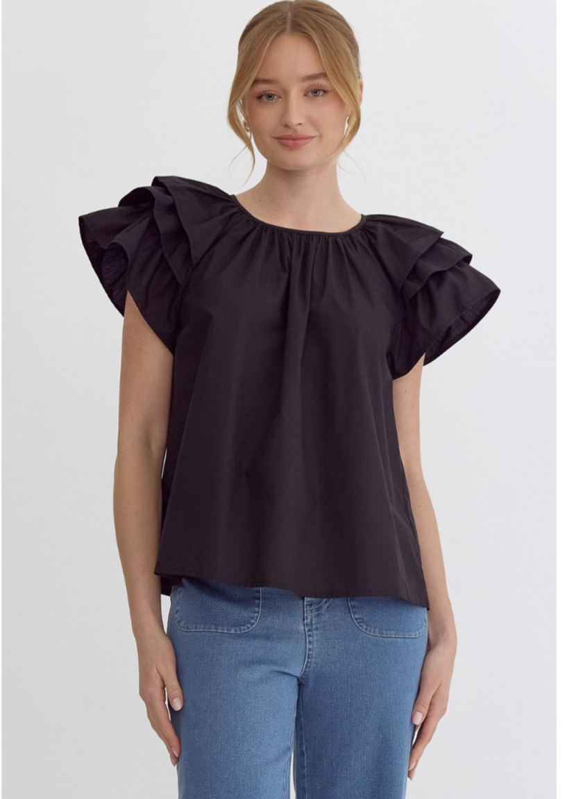 ELLA TOP IN BLACK