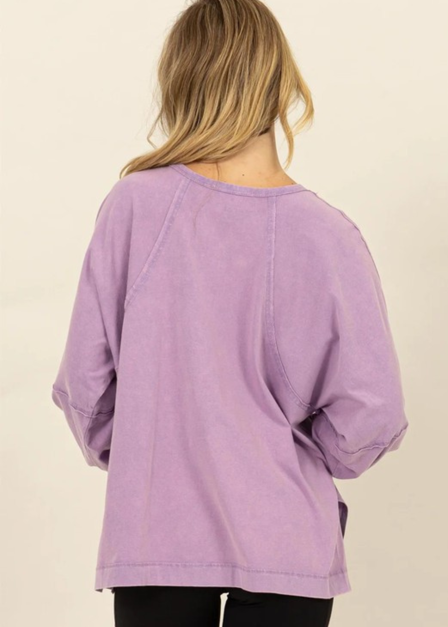 CASUAL CLARISSA TOP- LAVENDER